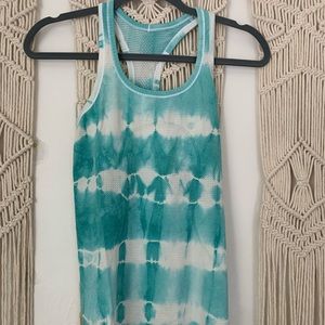 Tie dye lululemon tank top